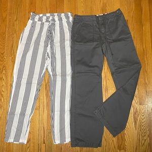 Bundle of 2 pieces!! Early 2000s cargo pants size 6 and SHEIN small striped pant